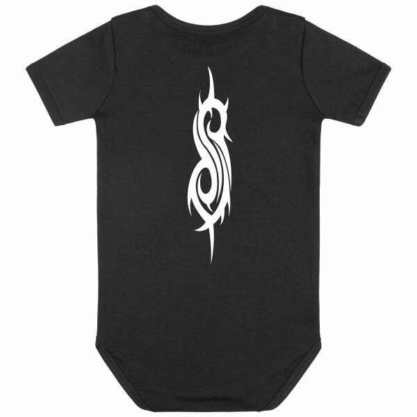 Slipknot (Logo) - Baby bodysuit, black, white, 68/74