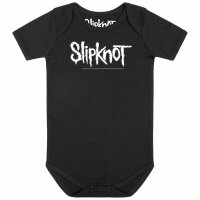 Slipknot (Logo) - Baby bodysuit, black, white, 68/74