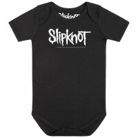 Slipknot (Logo) - Baby bodysuit, black, white, 80/86