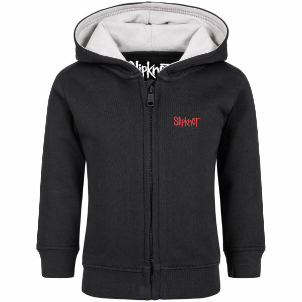 Slipknot (Logo) - Baby Kapuzenjacke, schwarz, rot, 80/86