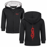 Slipknot (Logo) - Baby zip-hoody, black, red, 80/86