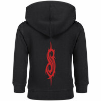 Slipknot (Logo) - Baby Kapuzenjacke, schwarz, rot, 80/86