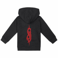 Slipknot (Logo) - Baby Kapuzenjacke, schwarz, rot, 80/86