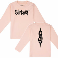Slipknot (Logo) - Baby longsleeve, pale pink, black, 56/62