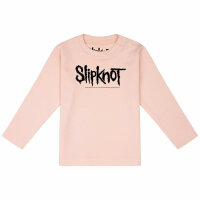 Slipknot (Logo) - Baby Longsleeve, hellrosa, schwarz, 68/74