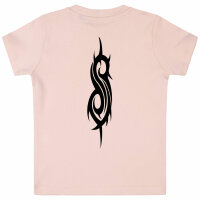 Slipknot (Logo) - Baby t-shirt, pale pink, black, 56/62