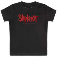 Slipknot (Logo) - Baby T-Shirt, schwarz, rot, 68/74