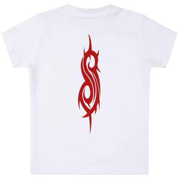 Slipknot (Logo) - Baby T-Shirt, weiß, rot, 68/74