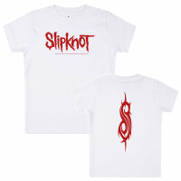 Slipknot (Logo) - Baby T-Shirt - weiß - rot - 68/74