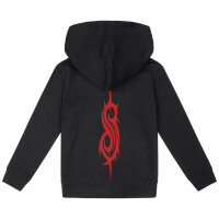 Slipknot (Logo) - Kinder Kapuzenjacke, schwarz, rot, 104