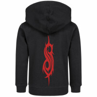 Slipknot (Logo) - Kinder Kapuzenjacke, schwarz, rot, 116
