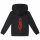 Slipknot (Logo) - Kinder Kapuzenjacke, schwarz, rot, 140