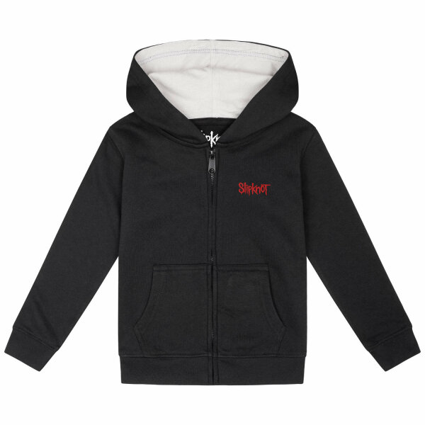 Slipknot (Logo) - Kids zip-hoody, black, red, 164