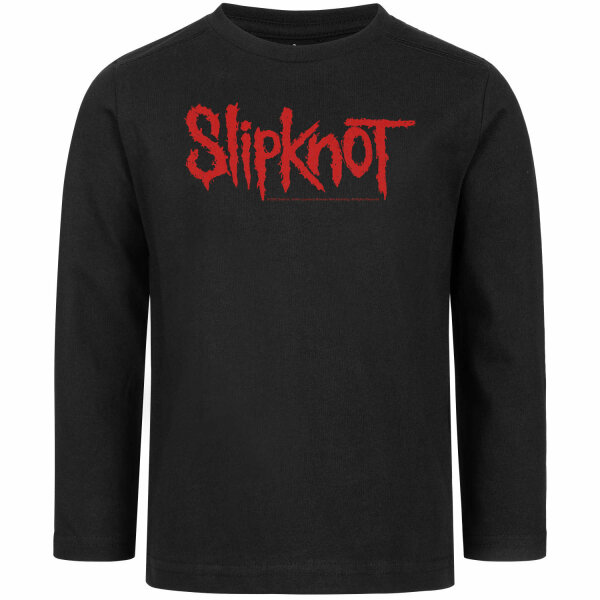 Slipknot (Logo) - Kinder Longsleeve, schwarz, rot, 128