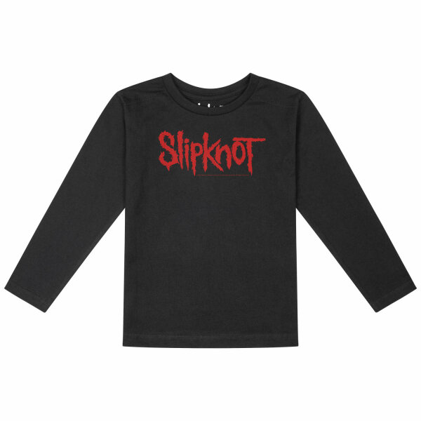 Slipknot (Logo) - Kinder Longsleeve, schwarz, rot, 128