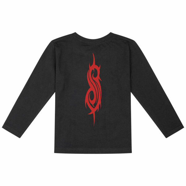 Slipknot (Logo) - Kinder Longsleeve, schwarz, rot, 128