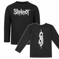 Slipknot (Logo) - Kinder Longsleeve, schwarz, weiß,...