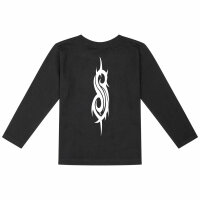 Slipknot (Logo) - Kids longsleeve, black, white, 140