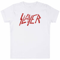 Slayer (Logo) - Baby T-Shirt - weiß - rot - 68/74