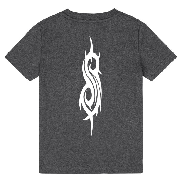 Slipknot (Logo) - Kinder T-Shirt, charcoal, weiß, 140