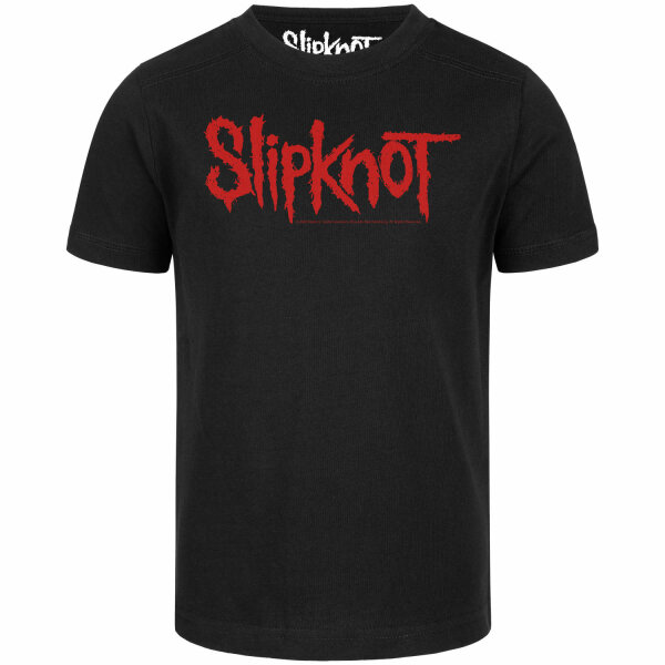 Slipknot (Logo) - Kinder T-Shirt, schwarz, rot, 104