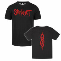 Slipknot (Logo) - Kinder T-Shirt - schwarz - rot - 104