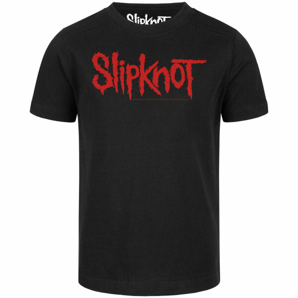 Slipknot (Logo) - Kinder T-Shirt, schwarz, rot, 116