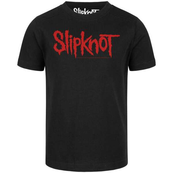 Slipknot (Logo) - Kinder T-Shirt, schwarz, rot, 140