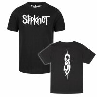 Slipknot (Logo) - Kinder T-Shirt - schwarz - weiß -...
