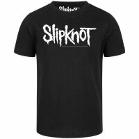 Slipknot (Logo) - Kinder T-Shirt, schwarz, weiß, 164