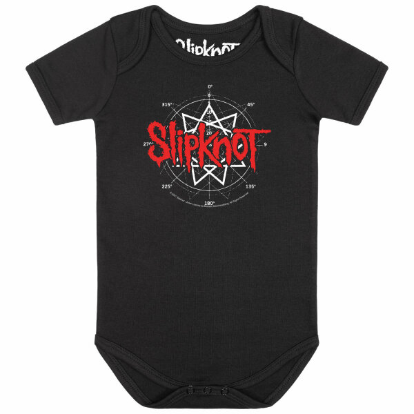 Slipknot (Star Symbol) - Baby Body, schwarz, rot/weiß, 56/62