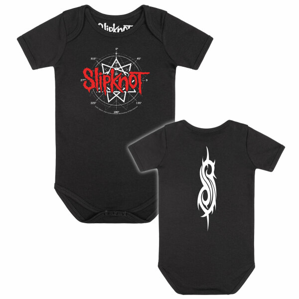 Slipknot (Star Symbol) - Baby Body, schwarz, rot/weiß, 80/86