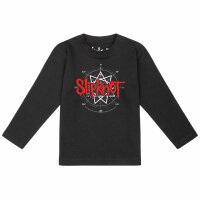 Slipknot (Star Symbol) - Baby Longsleeve, schwarz, rot/weiß, 56/62