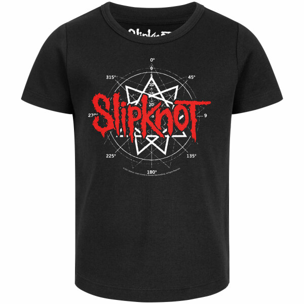 Slipknot (Star Symbol) - Girly Shirt, schwarz, rot/weiß, 116