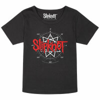 Slipknot (Star Symbol) - Girly Shirt, schwarz, rot/weiß, 116