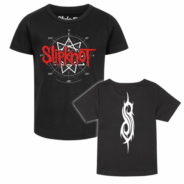 Slipknot (Star Symbol) - Girly Shirt, schwarz, rot/weiß, 140