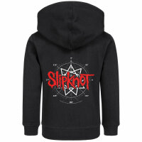 Slipknot (Star Symbol) - Kids zip-hoody, black, red/white, 104