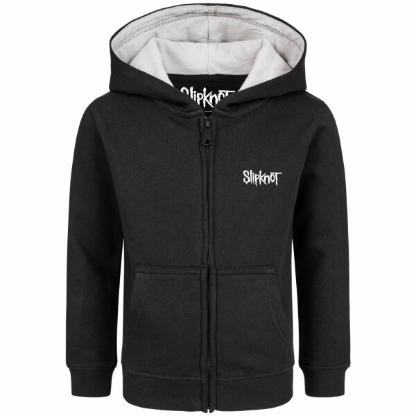 Slipknot (Star Symbol) - Kinder Kapuzenjacke, schwarz, rot/weiß, 116