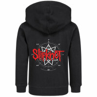 Slipknot (Star Symbol) - Kids zip-hoody, black, red/white, 116