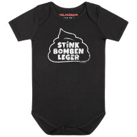 Stinkbombenleger - Baby bodysuit - black - white - 56/62