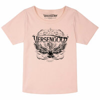 Versengold (Rabe) - Girly Shirt, hellrosa, schwarz, 104