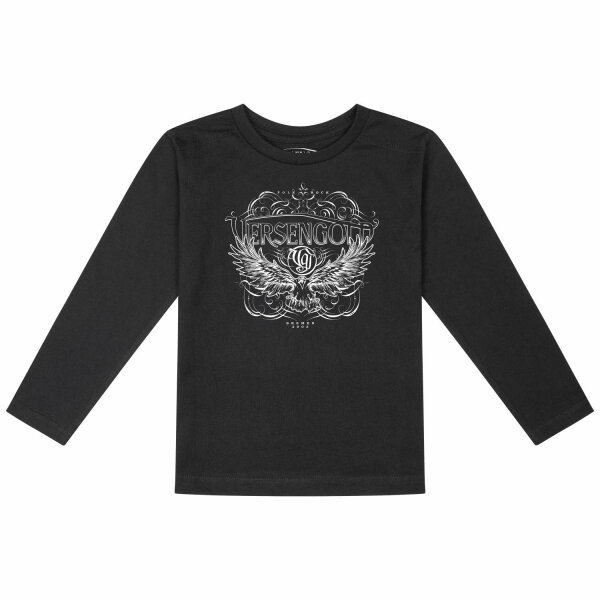 Versengold (Rabe) - Kinder Longsleeve, schwarz, weiß, 116