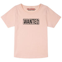 Wanted - Girly Shirt, hellrosa, schwarz, 116