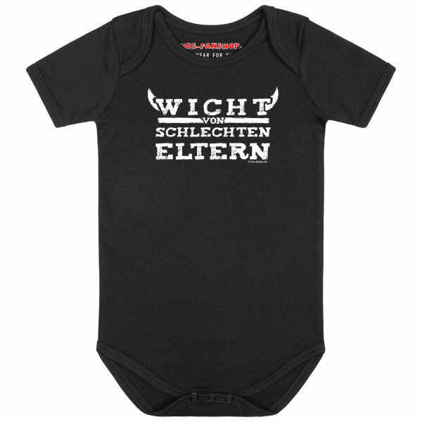 Wicht von schlechten Eltern - Baby bodysuit, black, white, 68/74