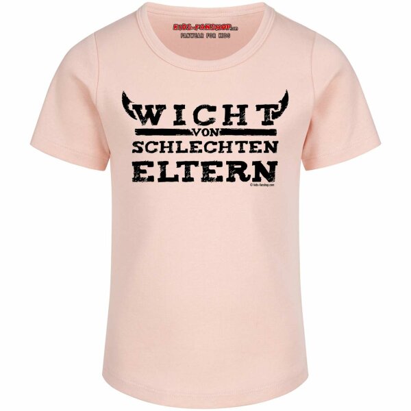 Wicht von schlechten Eltern - Girly Shirt, hellrosa, schwarz, 116