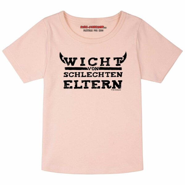 Wicht von schlechten Eltern - Girly Shirt, hellrosa, schwarz, 116