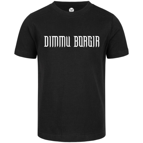 Dimmu Borgir (Logo) - Kinder T-Shirt, schwarz, weiß, 104