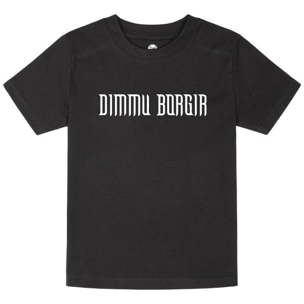 Dimmu Borgir (Logo) - Kinder T-Shirt, schwarz, weiß, 104