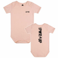 AC/DC (PWR UP) - Baby bodysuit - pale pink - black - 68/74