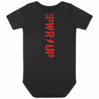 AC/DC (PWR UP) - Baby bodysuit, black, red, 68/74